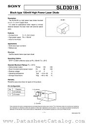 SLD301B datasheet pdf SONY