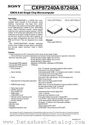 CXP87240A datasheet pdf SONY