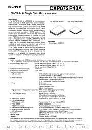 CXP872P48A datasheet pdf SONY
