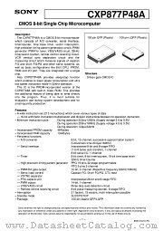 CXP877P48A datasheet pdf SONY