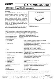 CXP87948 datasheet pdf SONY