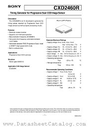 CXD2460R datasheet pdf SONY