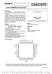 CXA3197R datasheet pdf SONY
