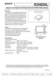ICX423AL datasheet pdf SONY