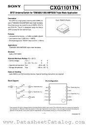 CXG1101TN datasheet pdf SONY