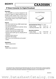 CXA3556N datasheet pdf SONY