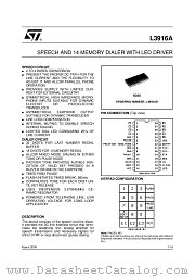 L3916AD datasheet pdf ST Microelectronics