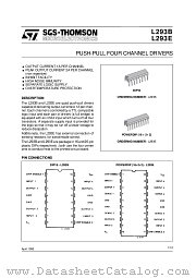 L293B datasheet pdf ST Microelectronics