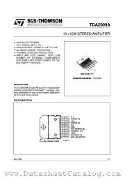 TDA2009A datasheet pdf ST Microelectronics
