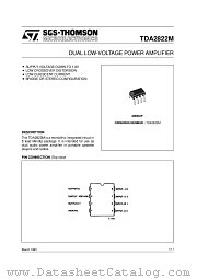 TDA2822M datasheet pdf ST Microelectronics