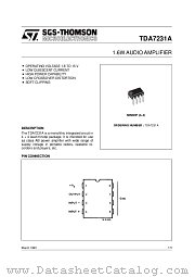 TDA7231A datasheet pdf ST Microelectronics
