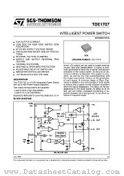 TDE1707FP datasheet pdf ST Microelectronics