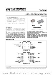 TDE3237DP datasheet pdf ST Microelectronics