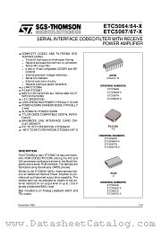 ETC5064D datasheet pdf ST Microelectronics