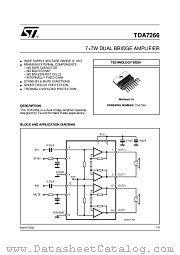 TDA7266 datasheet pdf ST Microelectronics