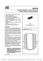 TDA7335 datasheet pdf ST Microelectronics