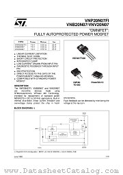 VNB20N07 datasheet pdf ST Microelectronics