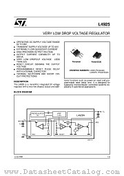 L4925 datasheet pdf ST Microelectronics