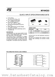 M74HC03B1R datasheet pdf ST Microelectronics