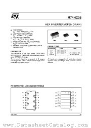 M74HC05TTR datasheet pdf ST Microelectronics