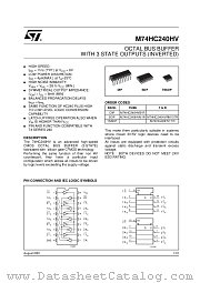 M74HC240HVTTR datasheet pdf ST Microelectronics