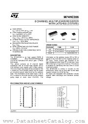 M74HC356TTR datasheet pdf ST Microelectronics