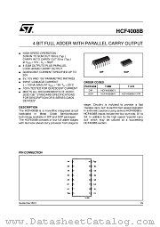 HCF4008BEY datasheet pdf ST Microelectronics