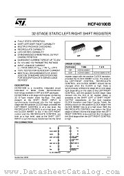 HCF40100BEY datasheet pdf ST Microelectronics