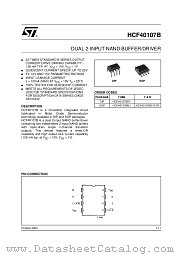 HCF40107BEY datasheet pdf ST Microelectronics