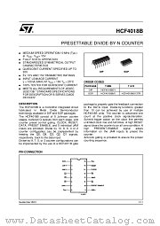 HCF4018M013TR datasheet pdf ST Microelectronics