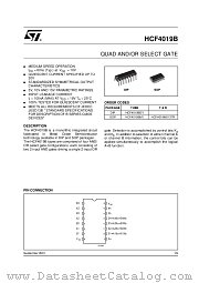 HCF4019BM1 datasheet pdf ST Microelectronics