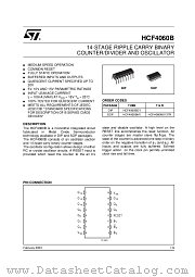 HCF4060BM1 datasheet pdf ST Microelectronics