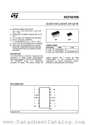 HCF4070BM1 datasheet pdf ST Microelectronics