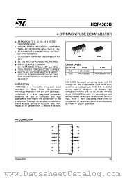 HCF4585BEY datasheet pdf ST Microelectronics