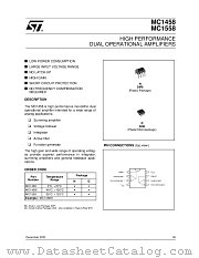 MC1458DT datasheet pdf ST Microelectronics