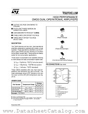 TS272IPT datasheet pdf ST Microelectronics