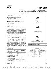 TS274AID datasheet pdf ST Microelectronics