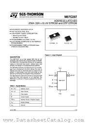 M87C257 datasheet pdf ST Microelectronics