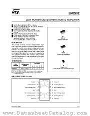 LM2902PT datasheet pdf ST Microelectronics