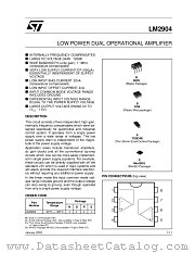 LM2904ST datasheet pdf ST Microelectronics