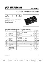 GS2T5-D12 datasheet pdf ST Microelectronics