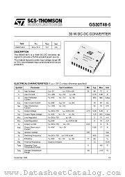 GS30T48-5 datasheet pdf ST Microelectronics