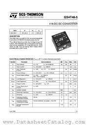 GS4T48-5 datasheet pdf ST Microelectronics