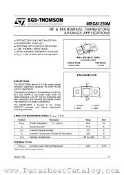 MSC81250M datasheet pdf ST Microelectronics