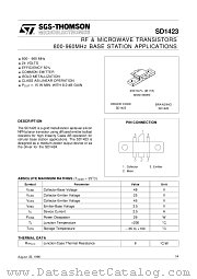 SD1423 datasheet pdf ST Microelectronics