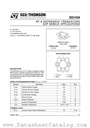 SD1434 datasheet pdf ST Microelectronics