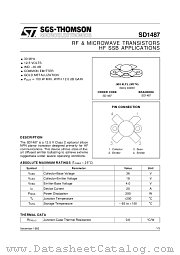 SD1487 datasheet pdf ST Microelectronics