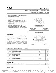 SD1541-01 datasheet pdf ST Microelectronics