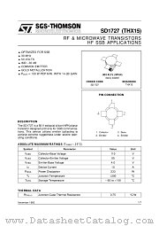 SD1727 datasheet pdf ST Microelectronics