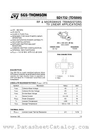 SD1732 datasheet pdf ST Microelectronics